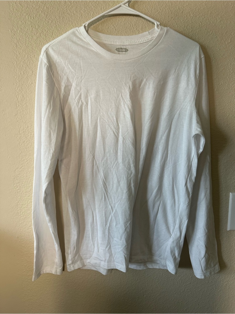 Old Navy 2 Classic Men's Long-Sleeve Crewneck Shirt - White size S/ NWOT 1494